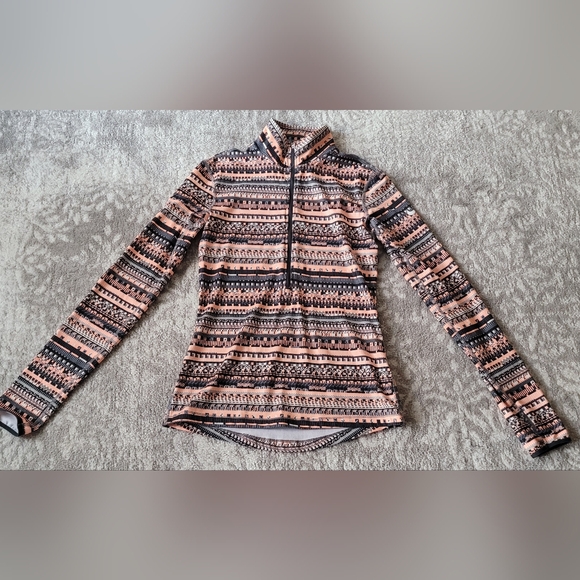 Nike Pro Dri-Fit 3/4 Zip Pullover Fitted Athletic Top, Size S. Multicolor - Picture 1 of 7